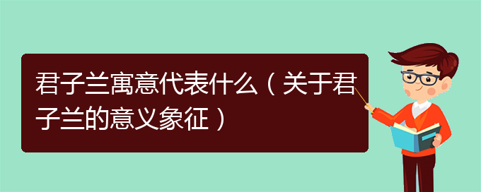 君子兰寓意代表什么（关于君子兰的意义象征）