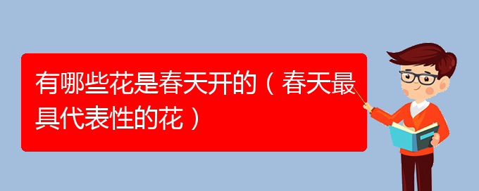 有哪些花是春天开的（春天最具代表性的花）