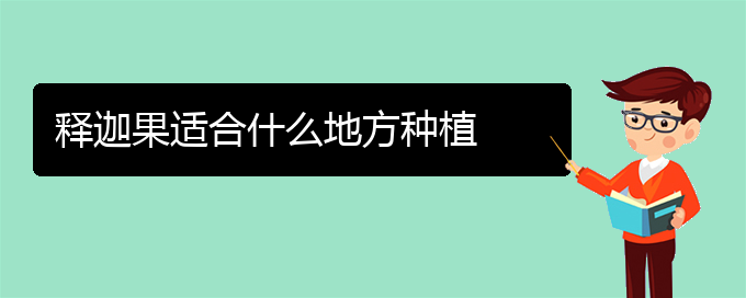 释迦果适合什么地方种植